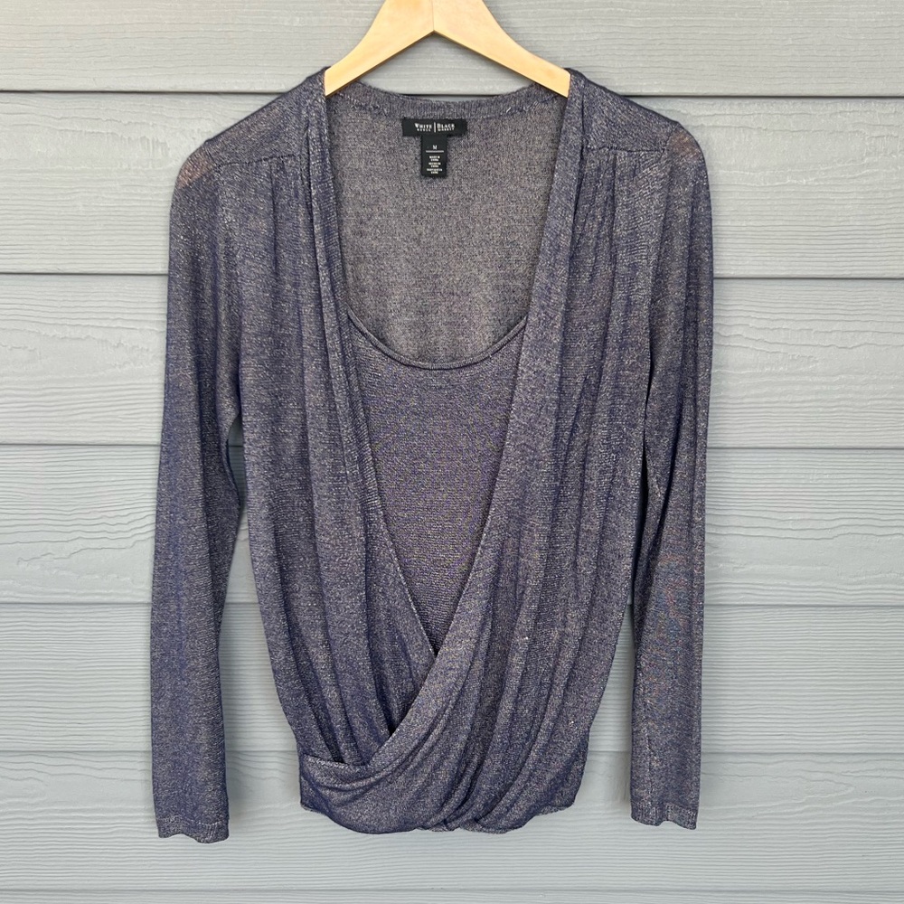 White House Black Market Sheer Top Built In Tank